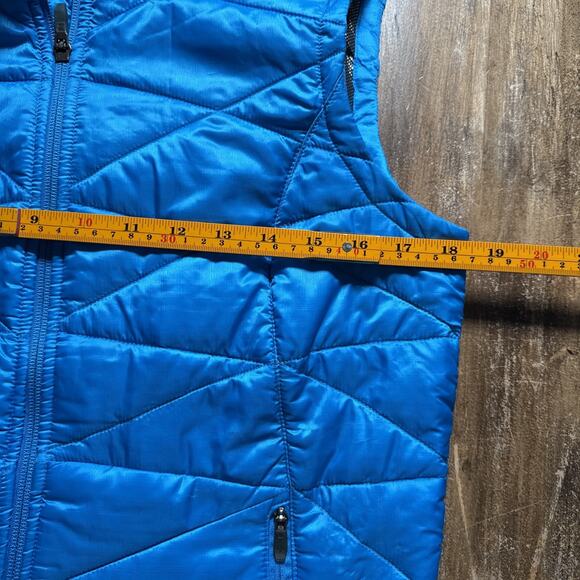 Columbia Jacket Vest Women Medium Omni‑Heat Full Zip Insulated Blue Outdoor Hike - Picture 4 of 9